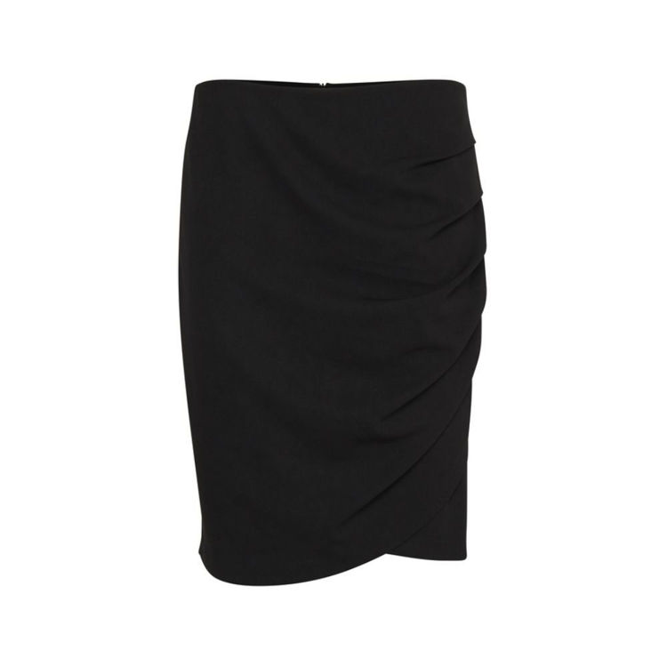 sort nederdel med læg fra b.young | Garderoben